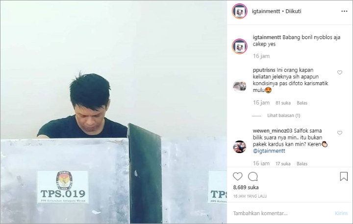 Foto Candid Ariel NOAH Saat Nyoblos Bikin Deg-Degan