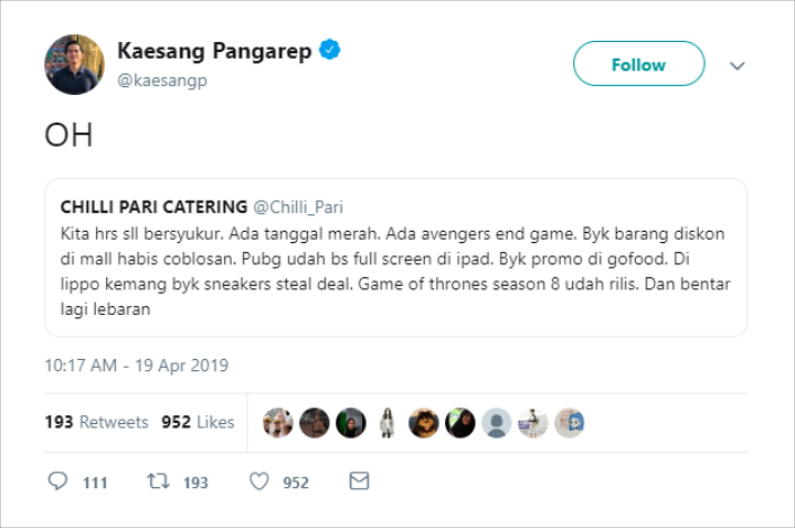 Gibran-Kaesang Putra Jokowi \'Bahas\' Lebaran, Netter Ledek Neno Warisman Soal Ajakan Takbiran
