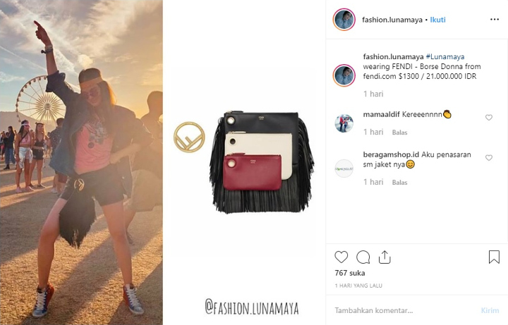Tas Kecil Nan Mungil Luna Maya Saat Hadiri Acara Musik Coachella Jadi Sorotan Dengan Harga Fantastis