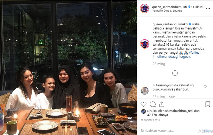 Sarita Eks Istri Haris Bersama Anak-Anak