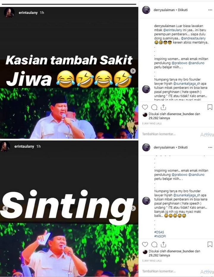 Istri Andre Taulany Hina Prabowo