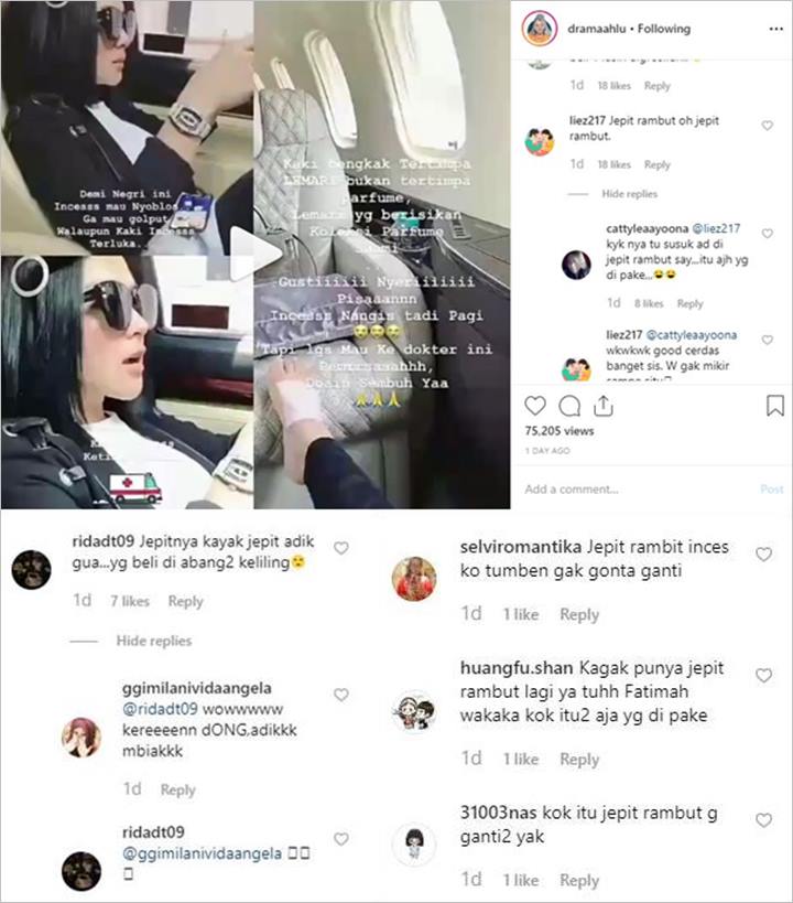 Jepit Rambut Syahrini Dibully