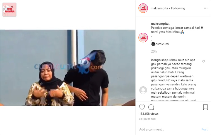 Ekspresi Calon Suami Brondong Muzdalifah Tak Nyaman Diduga Gara-Gara Malu