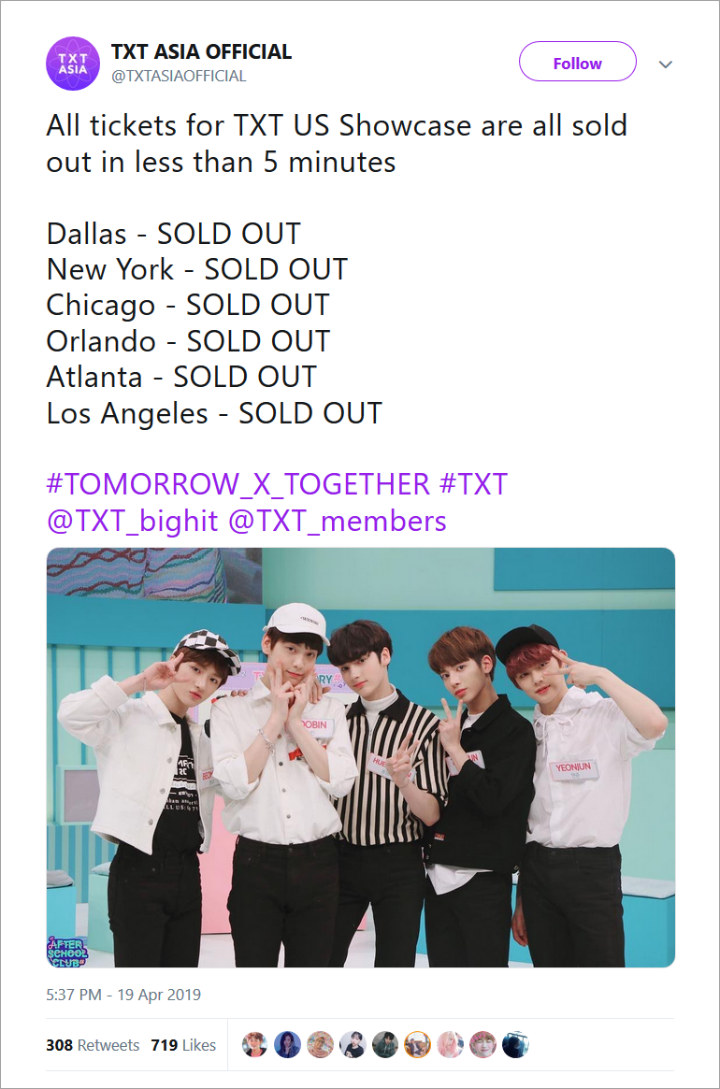 Tiket Showcase Amerika TXT Ludes Terjual Hanya Dalam Waktu 5 Menit