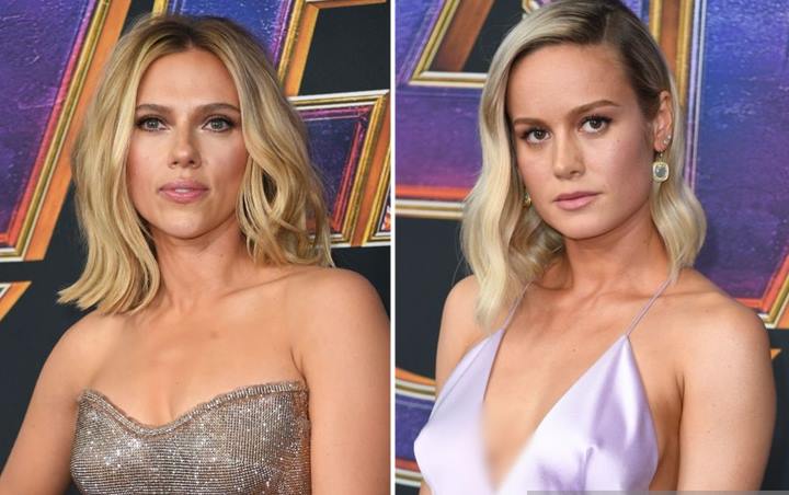 Scarlett Johansson dan Brie Larson Adu Cantik Pakai Perhiasan Ala Infinity Stones