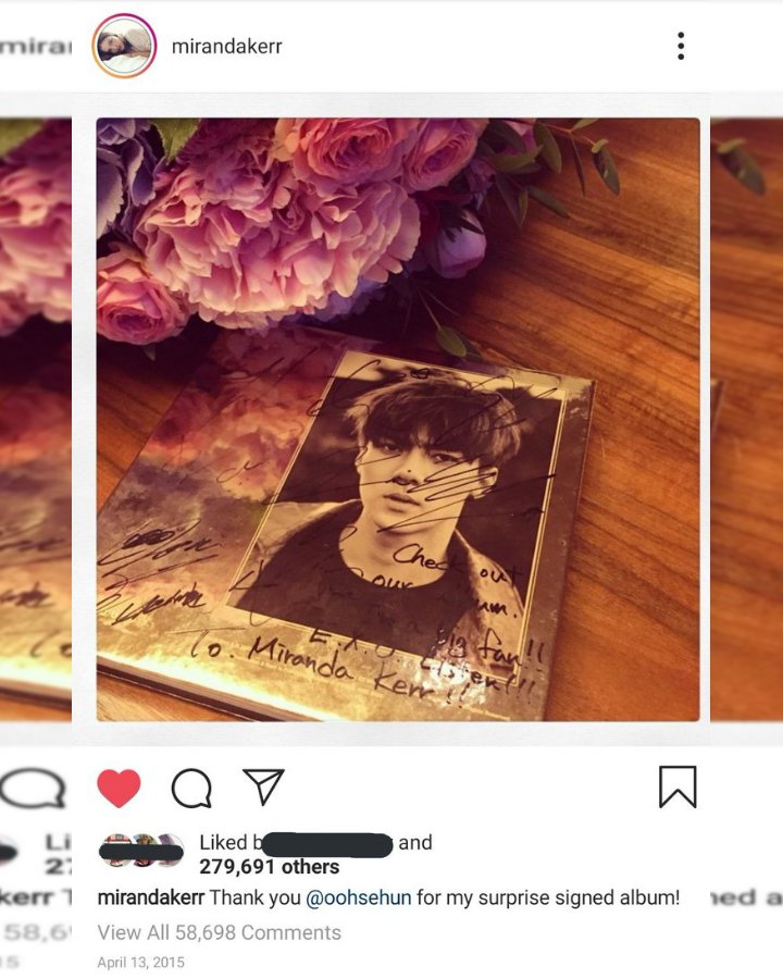 Sehun Miranda Kerr 2
