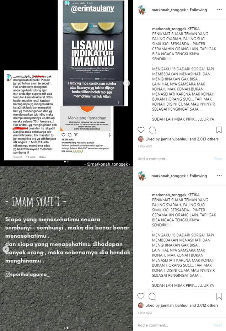 Umi Pipik Dibalas Pakai Hadist