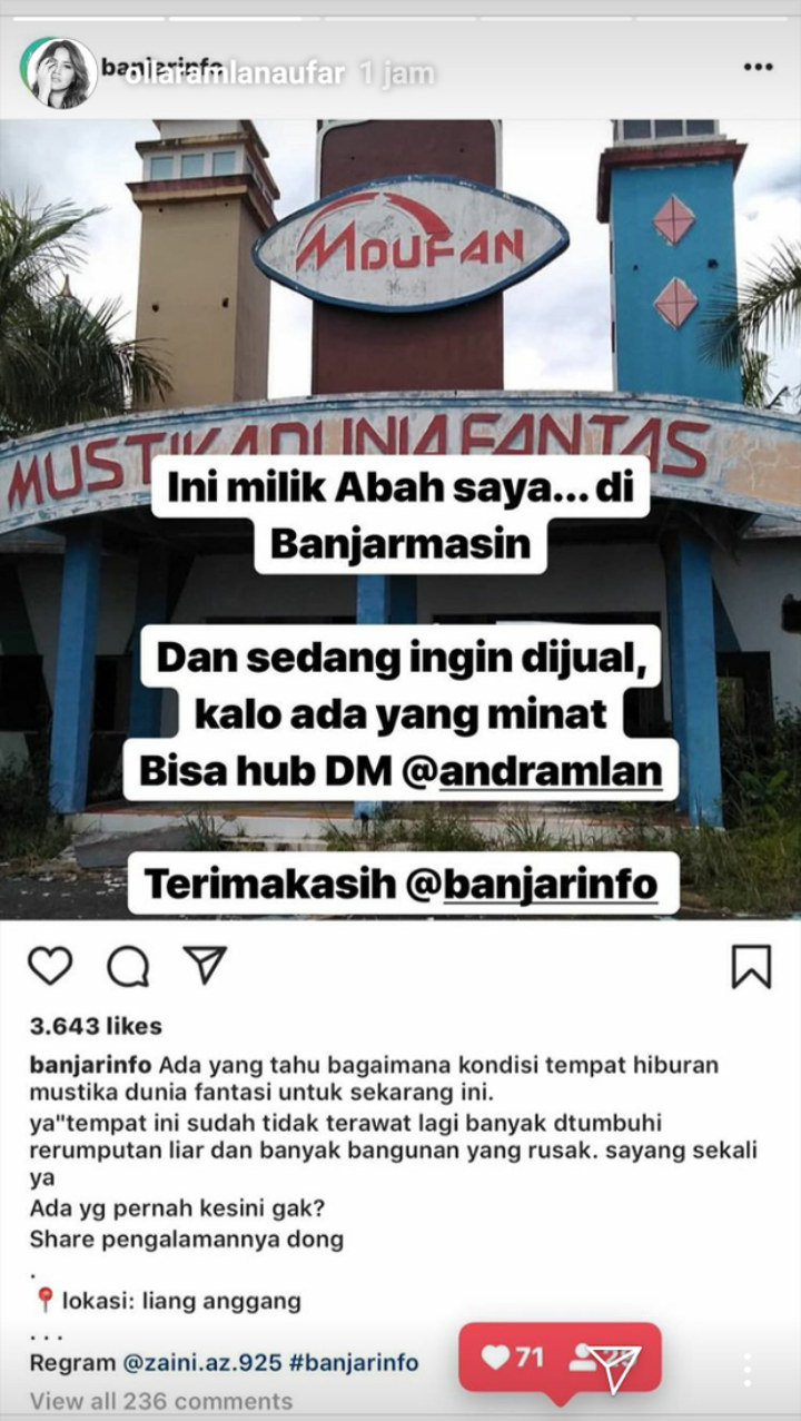 Olla Ramlan Tawarkan Wahana Milik Ayah