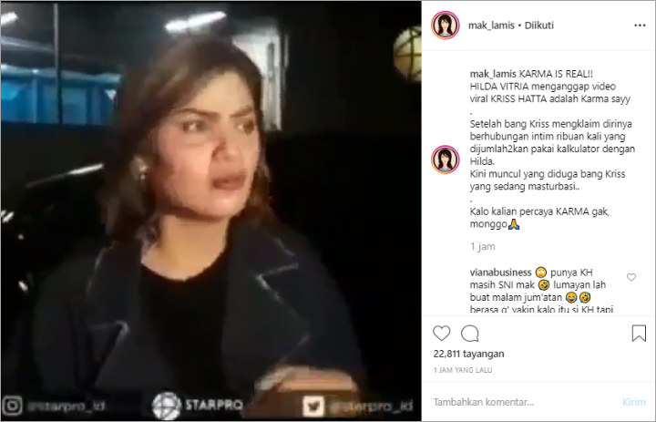 Tanggapan Hilda Soal Kriss
