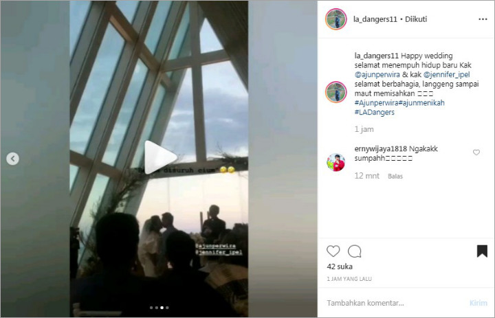 Ajun Perwira pemberkatan di gereja