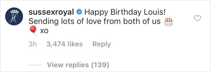 Komentar Meghan di Foro Louis