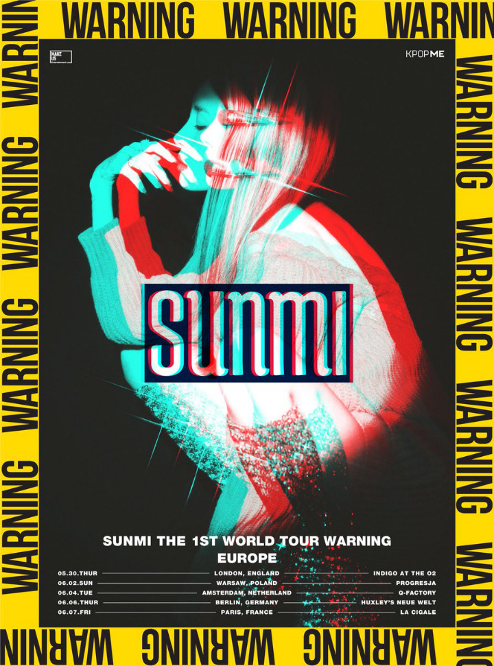 Sunmi Akhirnya Umumkan Jadwal Untuk Tur Konser \'Warning\' Bagian Eropa