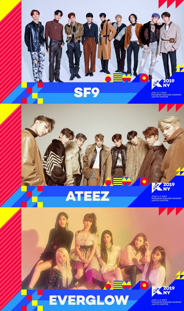  SF9 Hingga Everglow Dikonfirmasi Susul TXT Tampil Dalam Panggung KCON 2019 Di New York