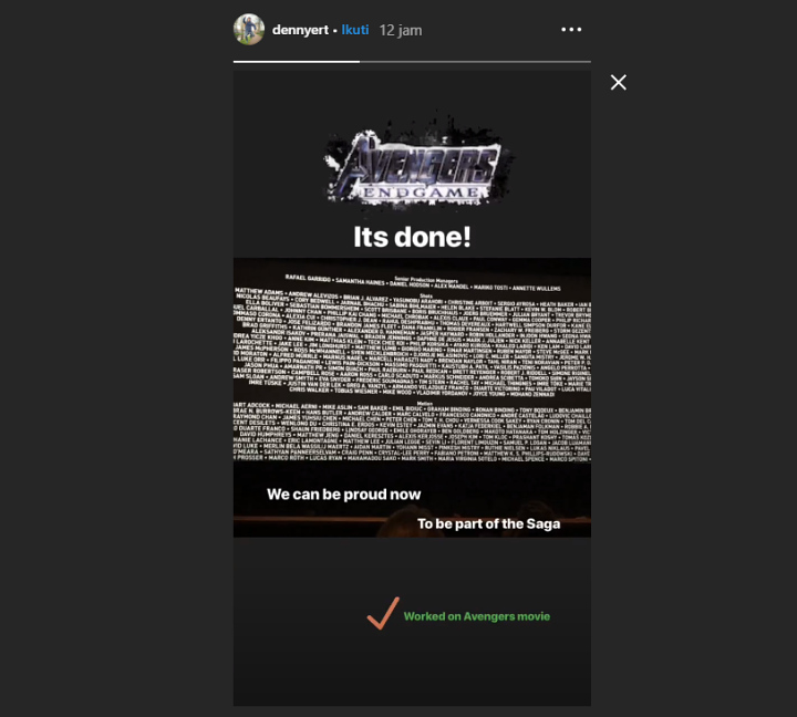 pria asal Indonesia garap efek visual endgame