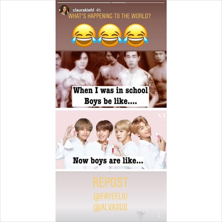 Meme BTS Cinta Laura