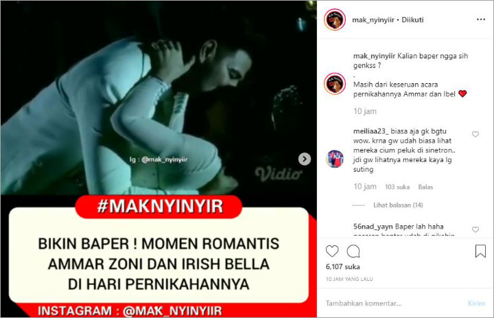 Ammar Zoni dan Irish Bella Dansa