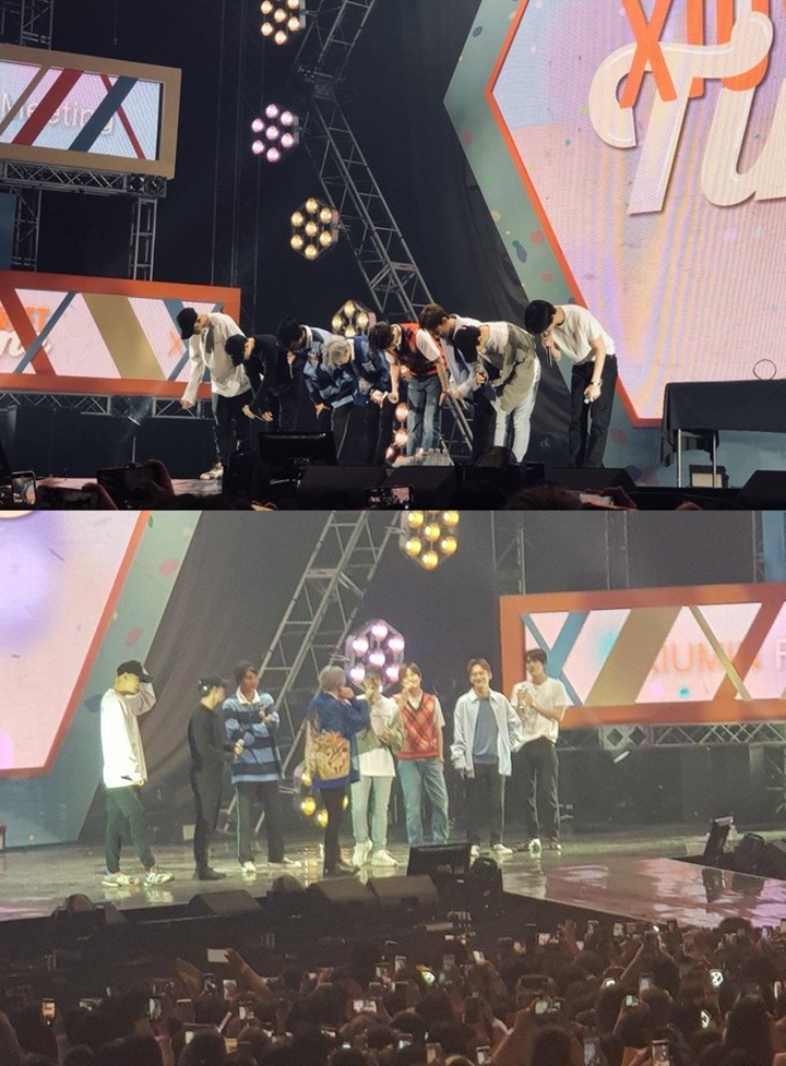 EXO Beri Kejutan dan Bikin Xiumin Nangis di Acara Fanmeeting Solo Jelang Wamil