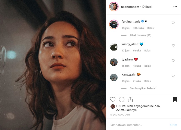 Komentar Sule di Postingan Naomi Zaskia