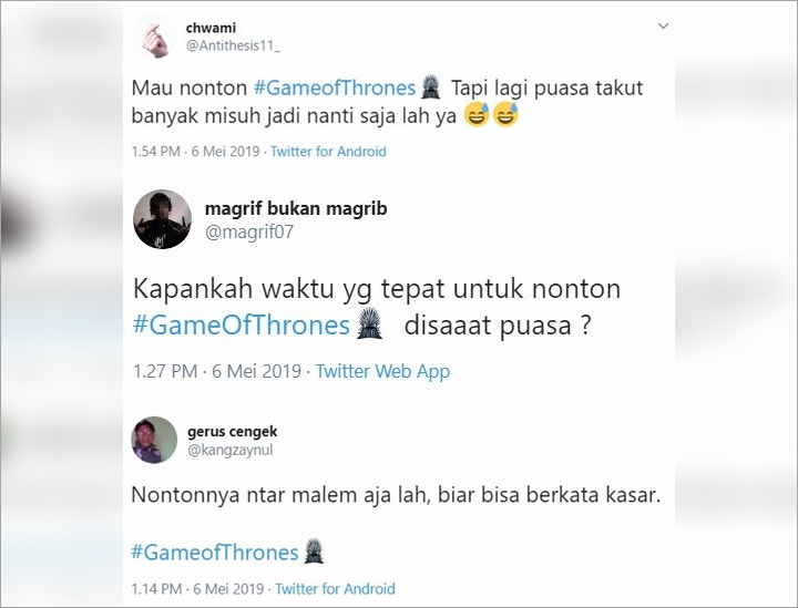 Episode Keempat \'Game of Thrones\' Bikin Netizen Takut Batal Puasa