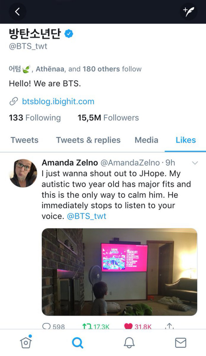 Lagu J-Hope Terbukti Dapat Tenangkan Anak Penyandang Autisme, Fans Terharu Hingga Bangga