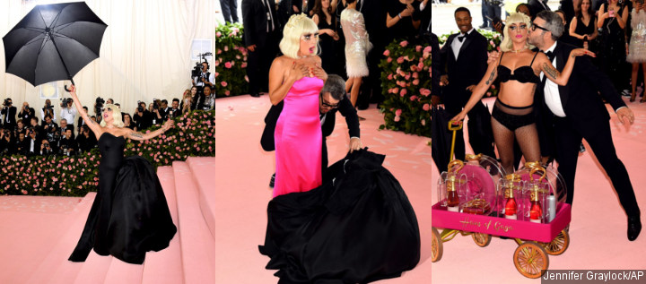 Gaun Lady Gaga di Met Gala 2019