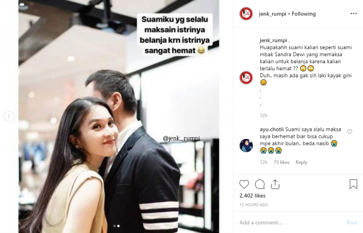 Sandra Dewi Curhat