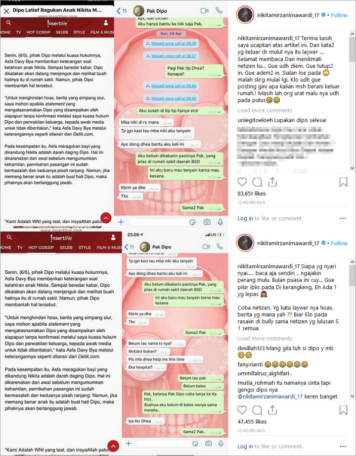 Postingan Nikita Mirzani