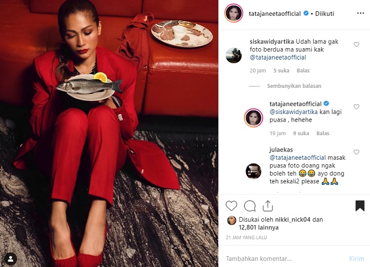 Balasan Komentar Tata Janeeta