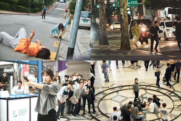 Syuting film Girl Cops