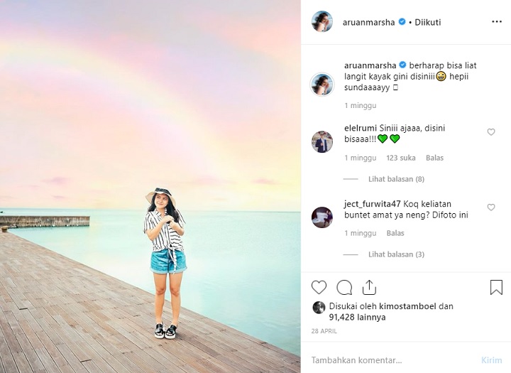 Komentar El di Instagram Marsha