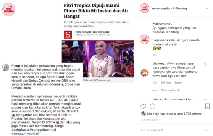 Prestasi Fitrop Masak Air Hangat