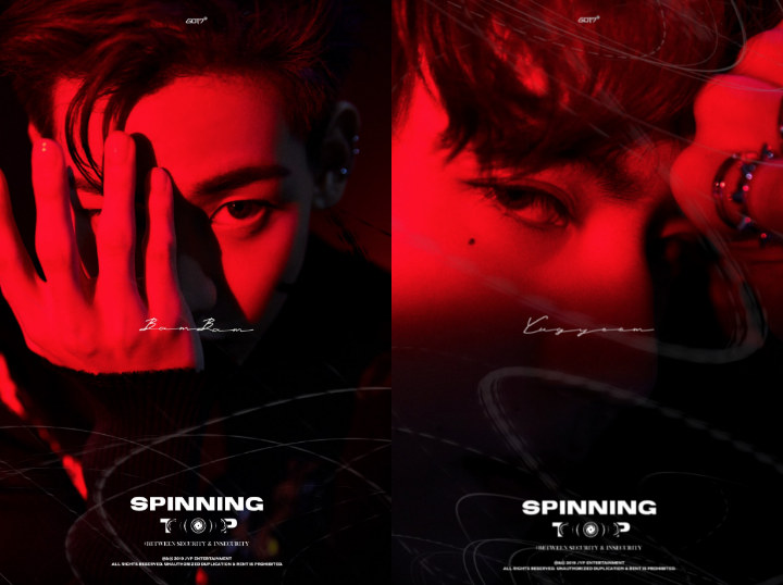 GOT7 Seram Bermandikan Cahaya Merah Dalam Foto Teaser Comeback \'Spinning Top\'