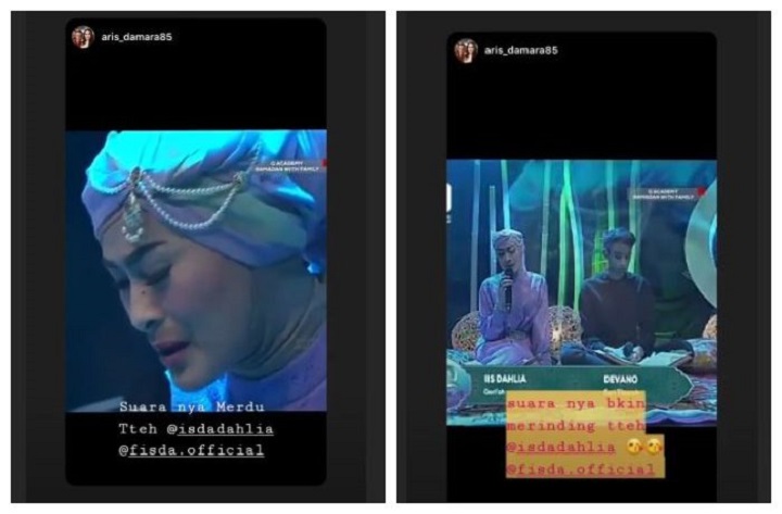 InstaStory Iis Dahlia Repost Fans