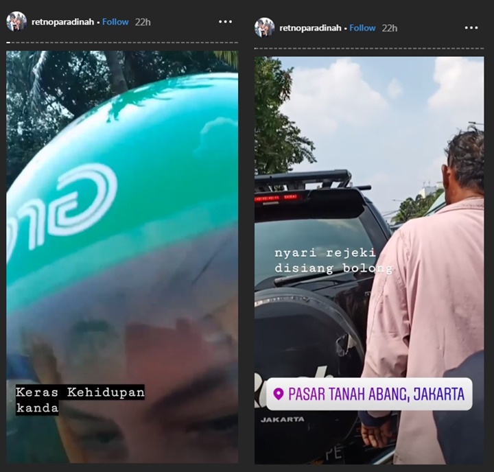 InstaStory Retno Istri Zul Zivilia