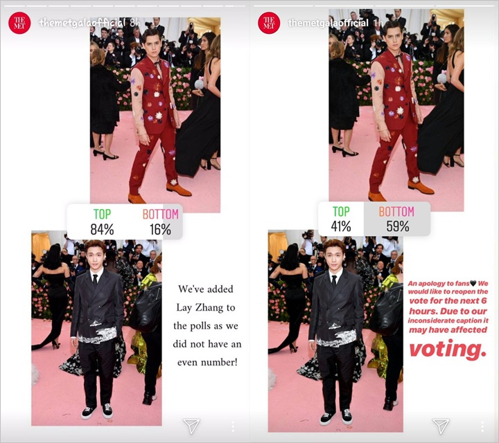 EXO-L Tak Terima Met Gala Anggap Lay Cuma Sebagai Penggenap Voting