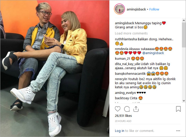Evelin Resmi Balikan Dengan Aming