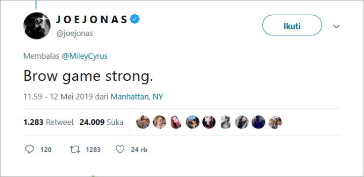 Kocaknya Wajah Miley Cyrus Berubah Jadi Joe Jonas Gara-Gara Filter Snapchat