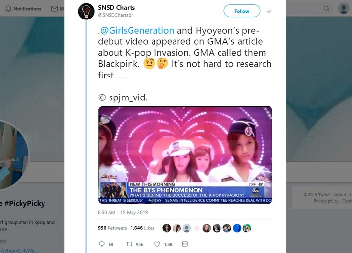 Program \'Good Morning America\' Dikritik Usai Salah Sebut Black Pink di Video SNSD