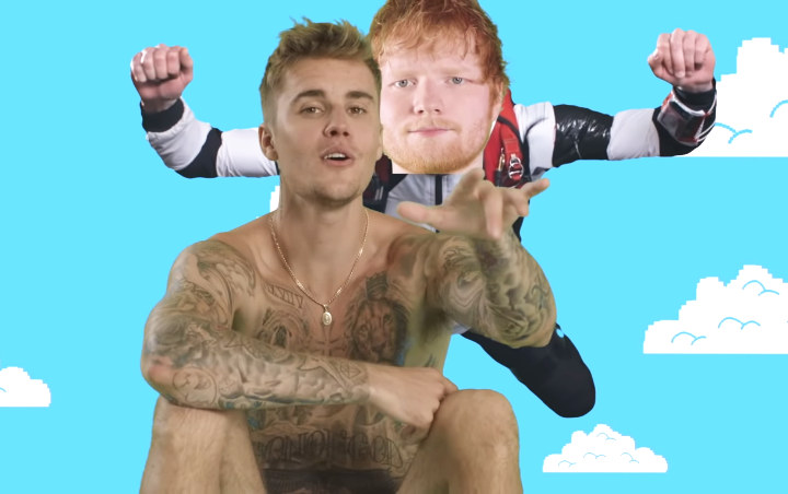Ed Sheeran dan Justin Bieber Usung Konsep Konyol di MV 'I Don't Care'