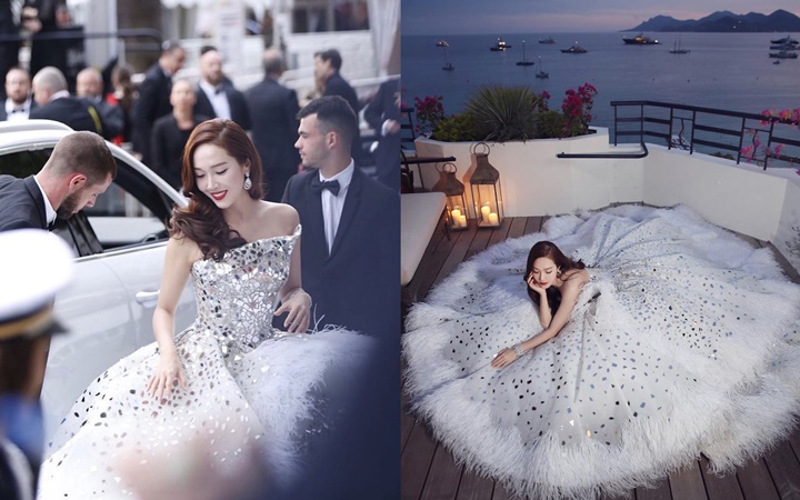 Jessica Bahas Gaun Ala Putri Kerajaan yang Dipakainya di Cannes, Pamer Dipuji Aktris Hollywood Ini