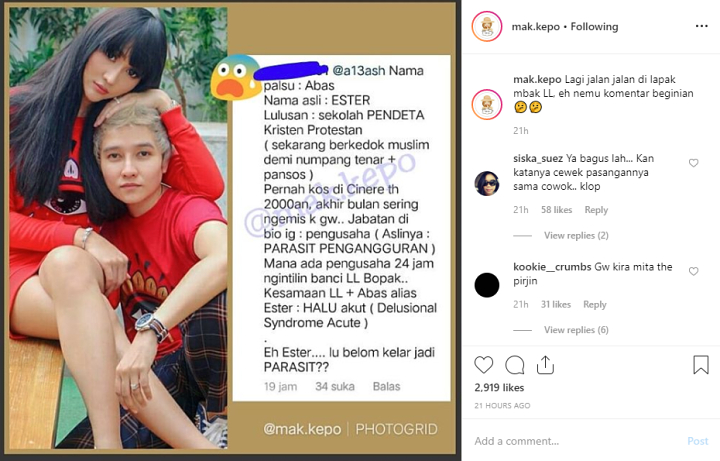 Pacar Lucinta Luna Dituduh Bernama Ester