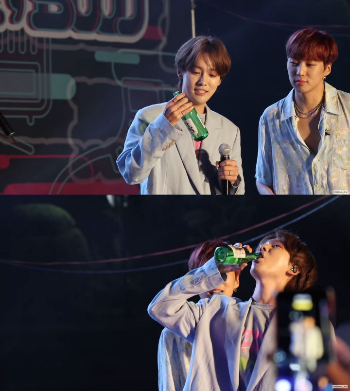 Kim Jin Woo WINNER Tenggak Soju Saat Manggung di Kampus, Begini Komentar Netter