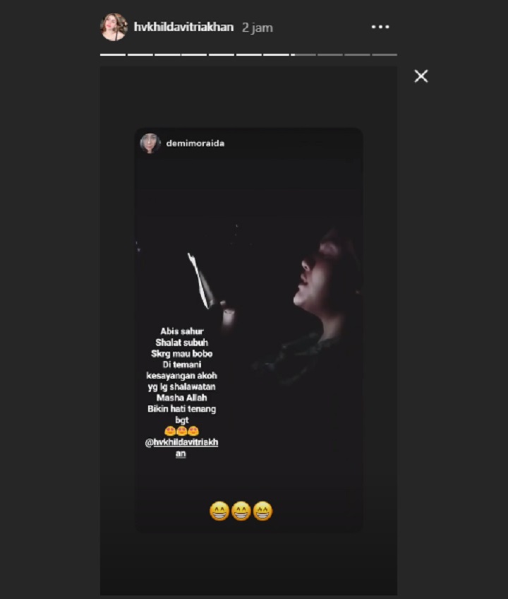 InstaStory Hilda Vitria