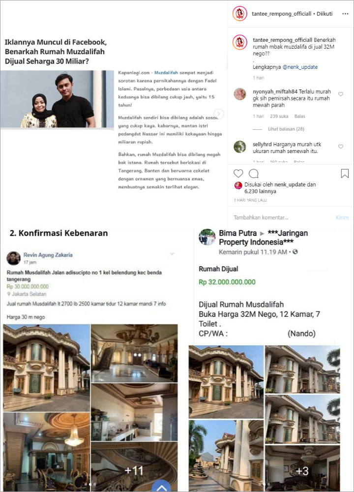 Muzdalifah Jual Rumah
