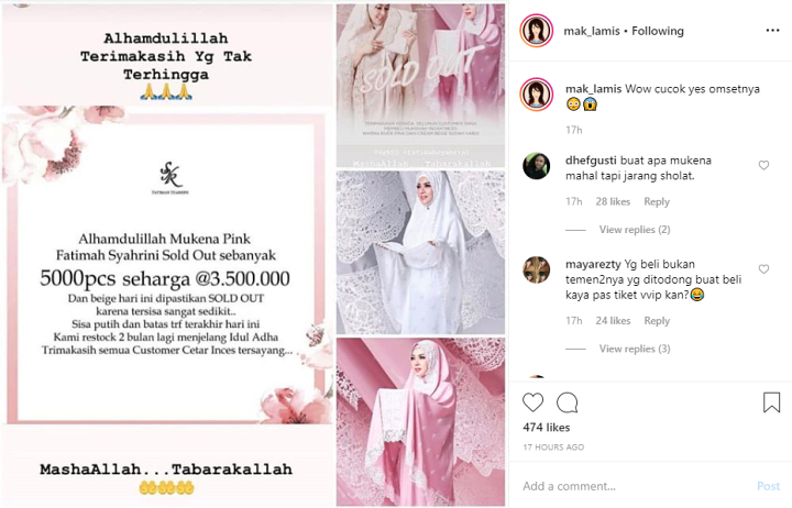 Syahrini Mukena