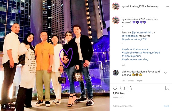 Reino Barack Mesra Elus Perut Syahrini