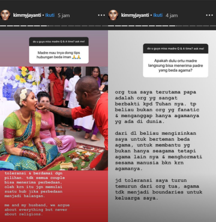 Kimmy Greg Soal Beda Agama