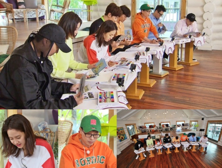 Member \'Running Man\' Fokus Buat Desain Kaus Spesial Untuk Fans