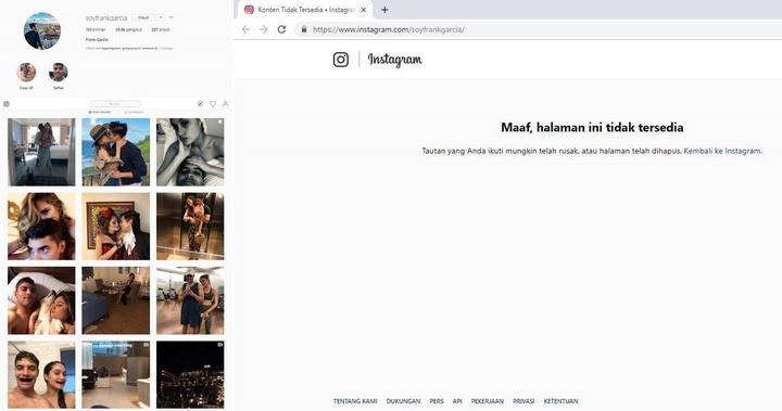 Akun Eks Kekasih Cinta Laura Mendadak Hilang