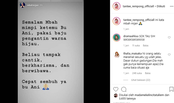 Mbah Mijan Soal Ani Yudhoyono